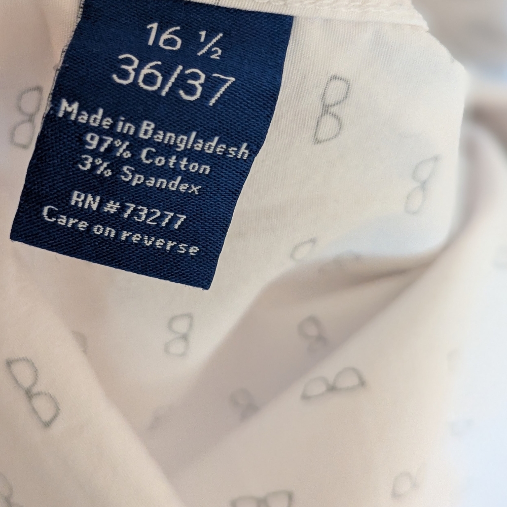 Apt. 9 Men's White Patterned Button Down Shirt - image 7